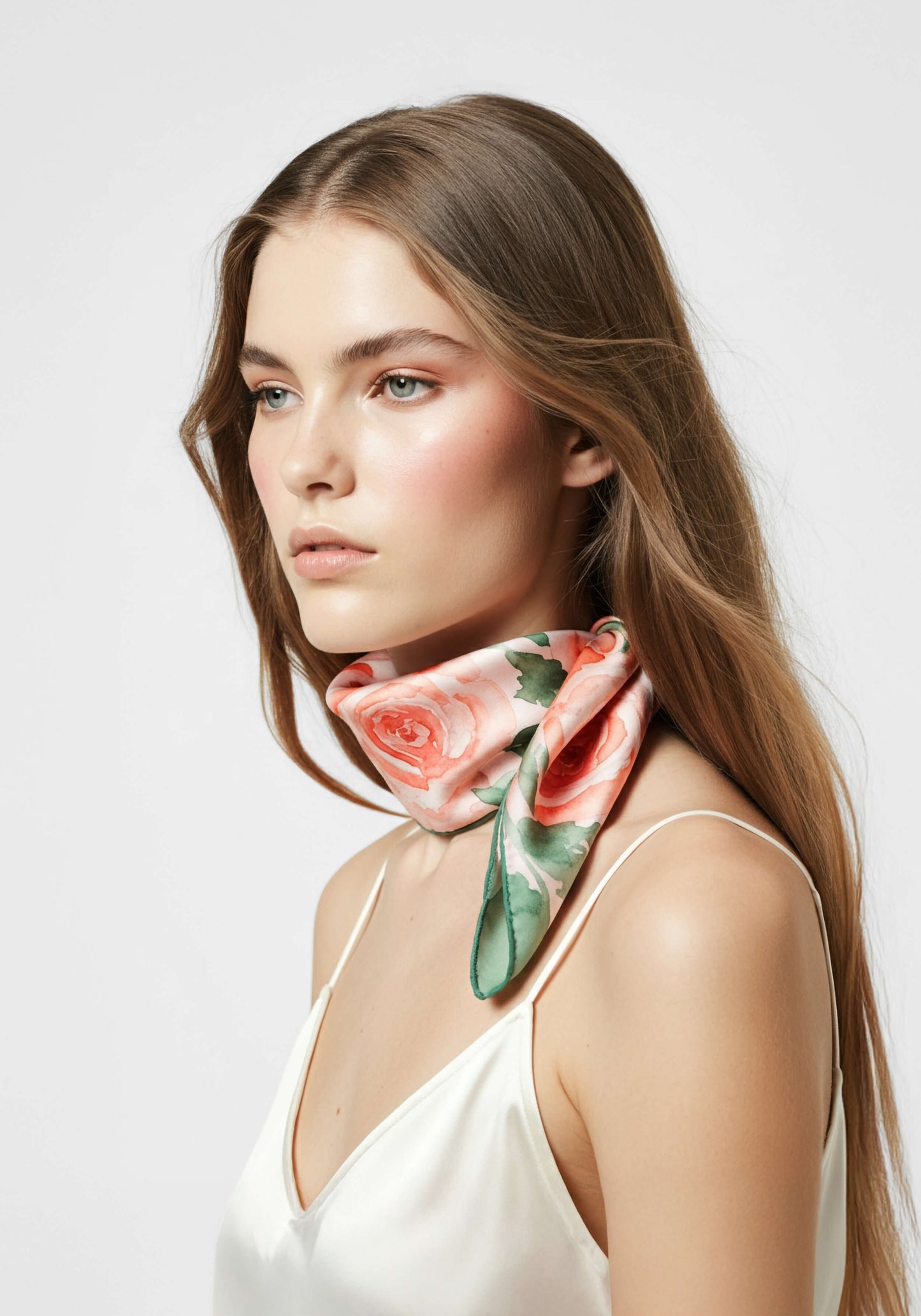 Rose Print Scarf