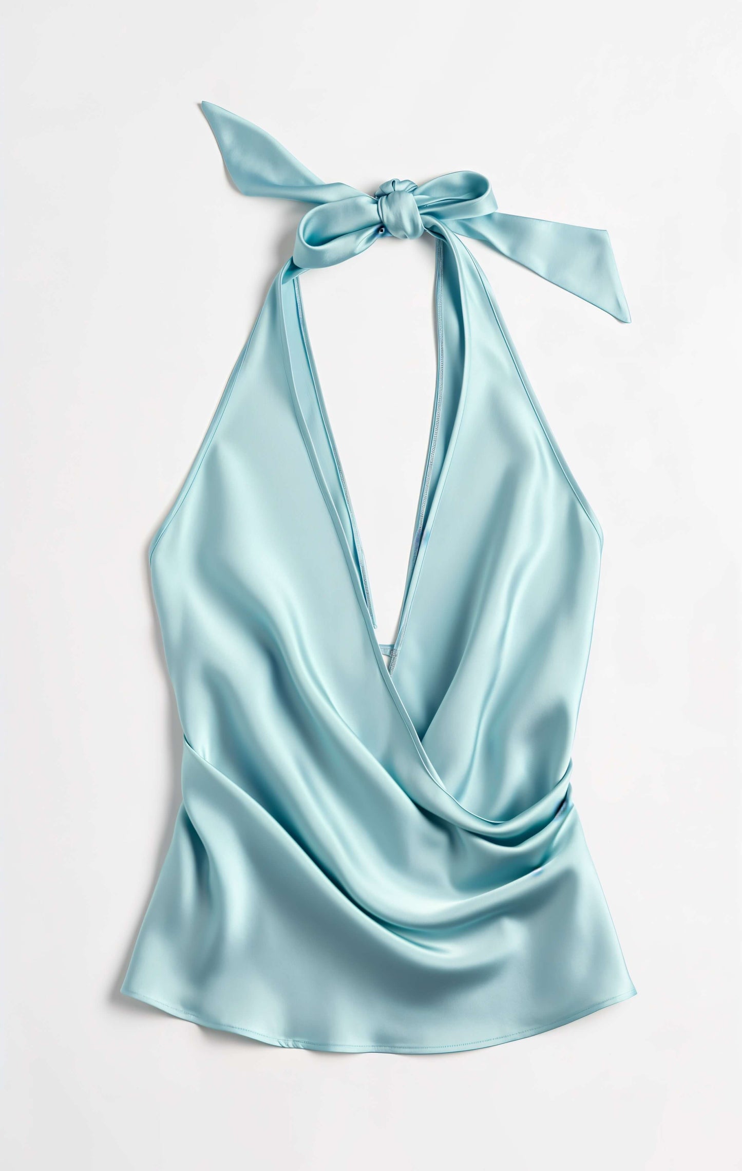 Silk Halter Neck Top