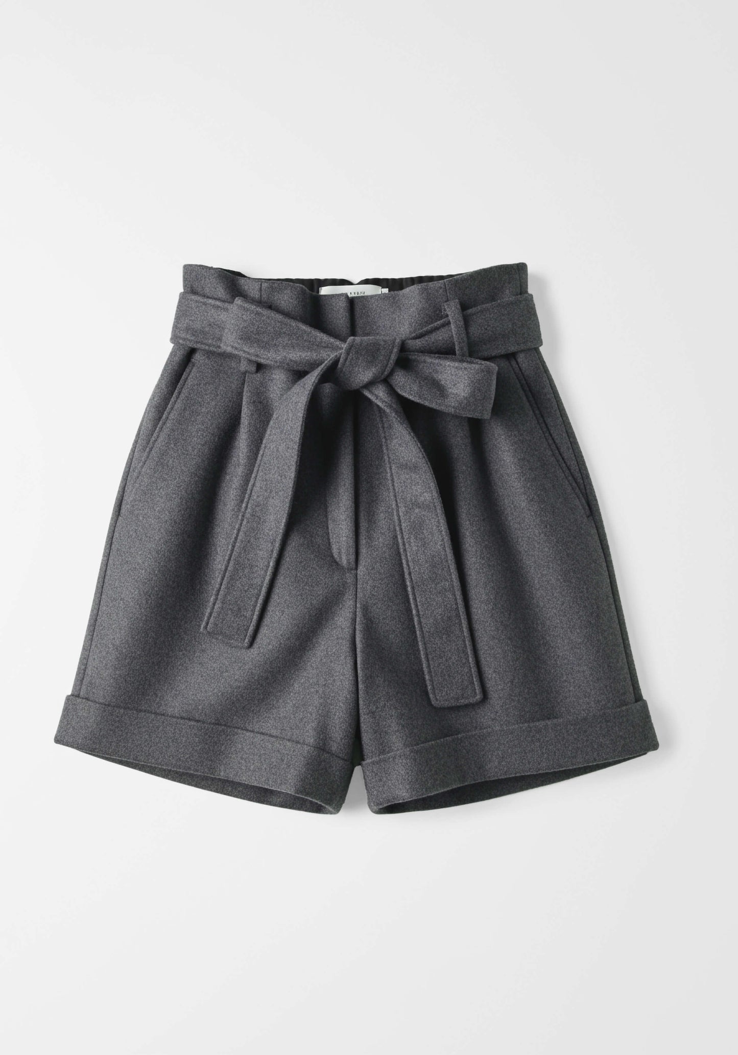 Belted Wool Shorts
