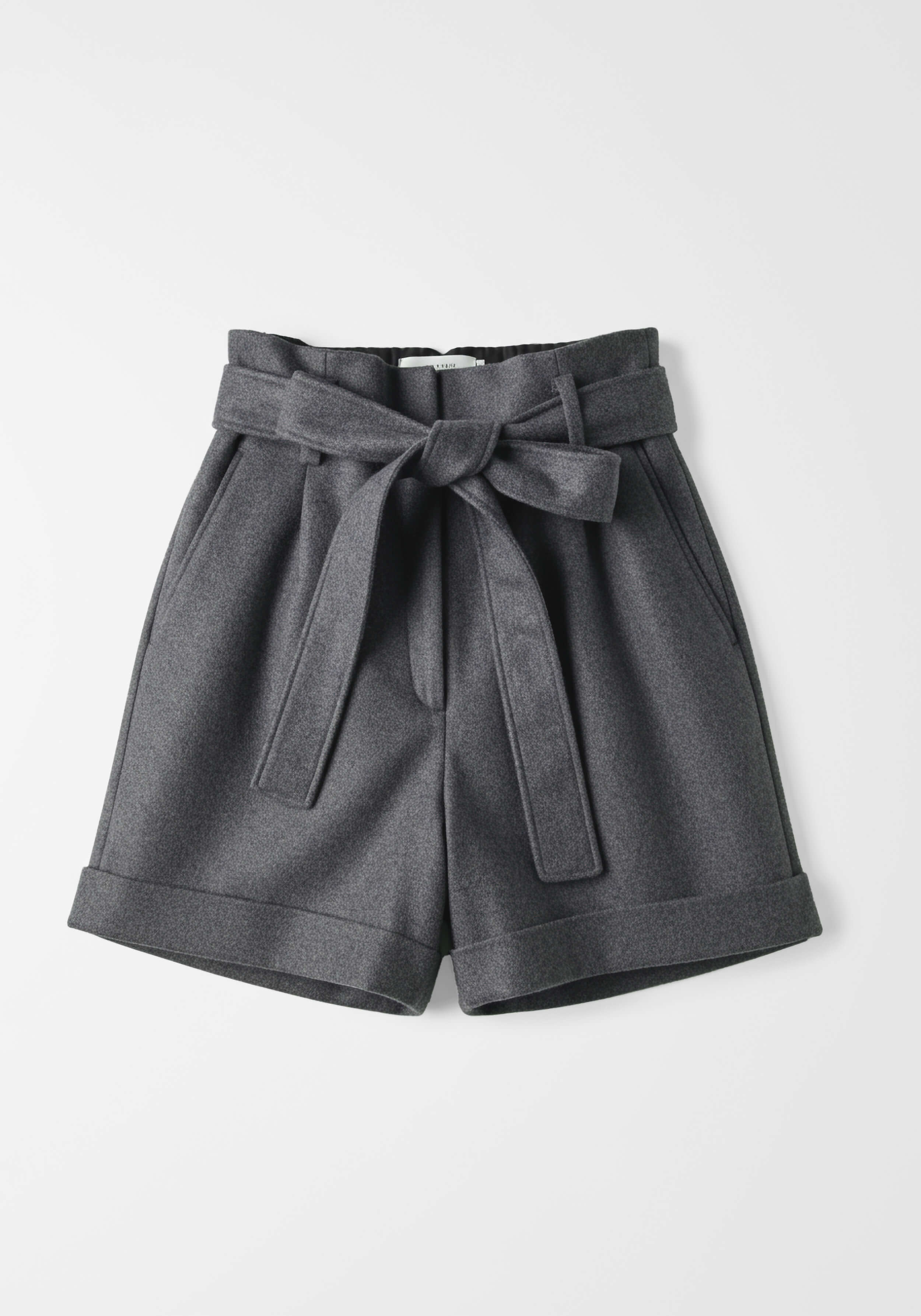 Belted Wool Shorts